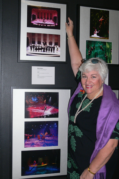 MM with photos at Library